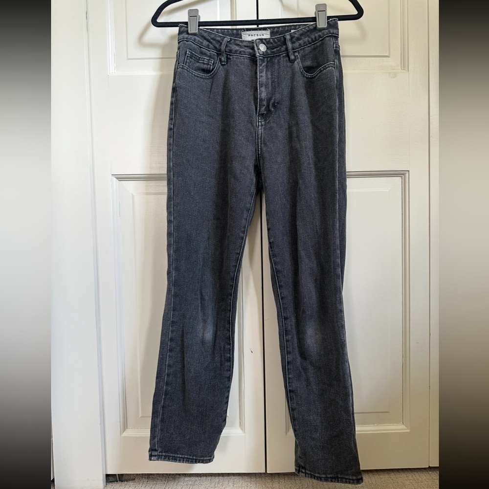 PacSun Dark Gray Women's Straight Leg Jeans